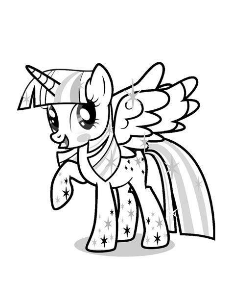 my little pony princess twilight sparkle coloring pages